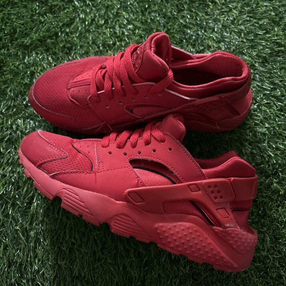 Nike Air Huarache Shoes Youth Size 5Y Red Running Sneakers 654275-600
